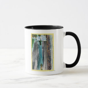 Mug Mauvaise eau au monument national de Death Valley