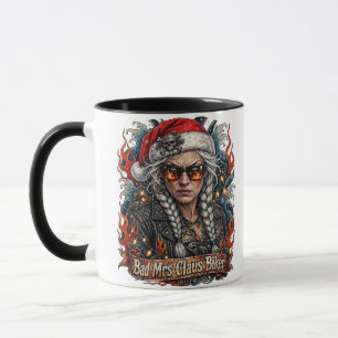 Mug Mauvaise Mme Claus motarde, Mme Claus motarde déja