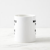 Mug MAUVAISES NOTES = GAMME OVER - Jeux de mots (Centre)