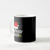 Mug Mawmaw Claus Christmas Lights Santa Pajama Family (Devant gauche)