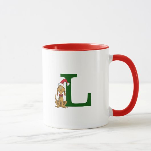 Mug Max le Grinch Classique | Monogramme L (Droite)