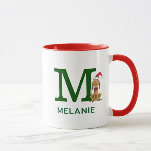 Mug Max le Grinch Classique | Nom et Monogramme M (Droite)