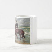 Mug Max Liebermann : Deux Cavaliers sur la Plage Art (Centre)