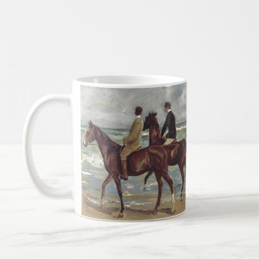 Mug Max Liebermann : Deux Cavaliers sur la Plage Art (Gauche)
