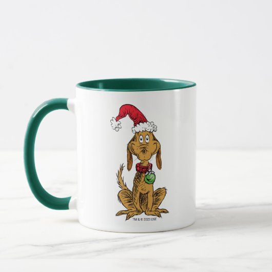 Mug Max the Dog in Santa Hat (Gauche)
