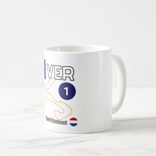 Mug Max Verstappen, Circuit Zandvoort, formule 1 (Devant droit)