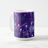 Mug Maximalist Abstract on Purple (Devant gauche)