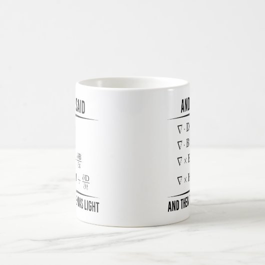 Mug Maxwells Equations Math 1WH1 de Maxwell Maxwell (Centre)