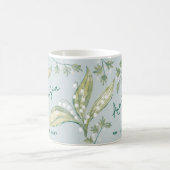 Mug May Birth Flower Custom Name Lily of the Valley (Centre)
