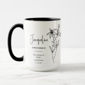Mug May Bridesmaid | Fleur de naissance Lily (Gauche)