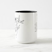Mug May Bridesmaid | Fleur de naissance Lily (Centre)