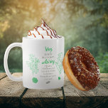 Mug May Hawthorn |Lily de la vallée Anniversaire Keeps<br><div class="desc">May a en fait deux fleurs et deux pierres précieuses pour célébrer les anniversaires de ce mois : les fleurs — l'aubépine et le lis de la vallée; les pierres précieuses — l'émeraude et l'agate. Ce design comporte les deux. Ce design présente tous les détails en vert émeraude et agate...</div>