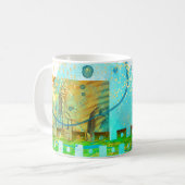Mug Maya Turquoise & Golden Misty Sky (Devant gauche)