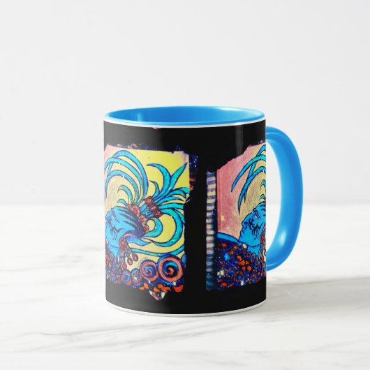Mug Mayan Elf : Défiance (Devant droit)