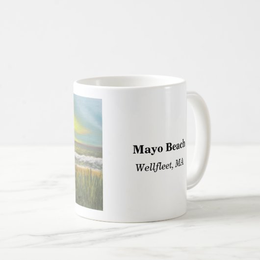 Mug Mayo Beach Wellfleet Cape Cod Painting (Devant droit)