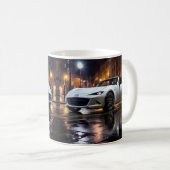 Mug Mazda MX5 Miata ND Gen 4 Snowflake White Pearl Mu (Devant droit)