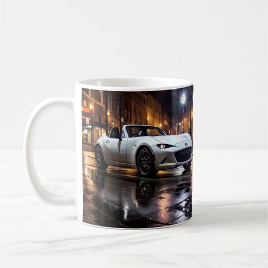 Mug Mazda MX5 Miata ND Gen 4 Snowflake White Pearl Mu (Gauche)