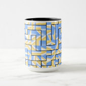 Mug Maze bleu et jaune (Centre)