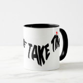 Mug Mazipoodé prendre le temps 2 - Vague noire (Devant droit)