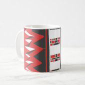 Mug Mazipoodles Motif afrofuturiste - Gris écarlate (Devant gauche)