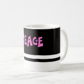 Mug MAZIPOODLES Paix Rose 2 (Devant droit)