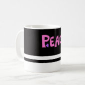 Mug MAZIPOODLES Paix Rose 2 (Devant gauche)