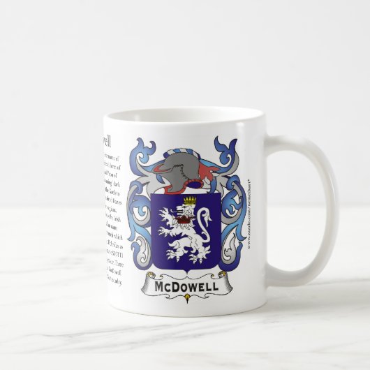 Mug McDowell, l'origine, la signification et la crête (Droite)
