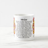 Mug McGee, l'origine, la signification et la crête sur (Centre)