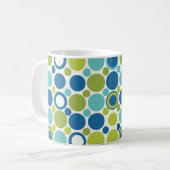Mug MCM Lime et bulle Aqua (Devant gauche)