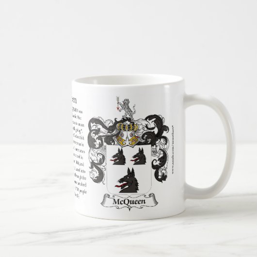 Mug McQueen, l'origine, la signification et la crête (Droite)
