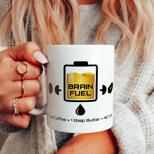 Mug MCT Coffee Butter Recipe Focus Battery