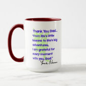 Mug MD01 #ThankYouPapa (Gauche)