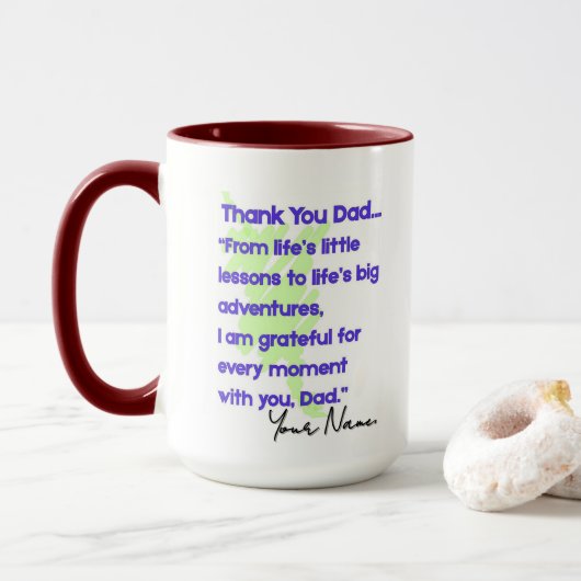 Mug MD01 #ThankYouPapa (Avec donut)