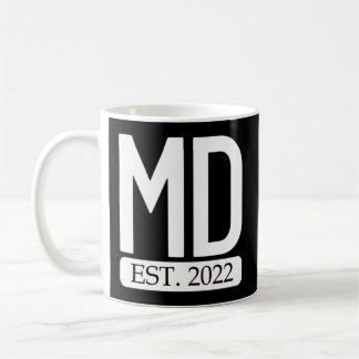 Mug Md Est 2022 Nouveau Docteur Docteur Graduate Md Do