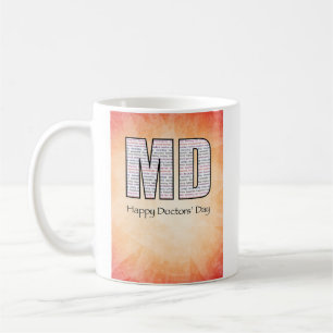 Mug MD Happy Doctors’ Day avec rouge et jaune