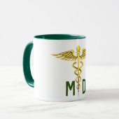 Mug md médecin profession médicale symbole universel (Devant gauche)