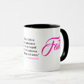 Mug MDILLONDESIGNS.COM présente #FAITH Scripture (Devant droit)