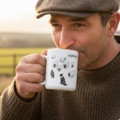 Mug Mêahdness Funny Sheep Dog Pen Sketch Cartoon