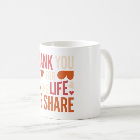 Mug Meaningful Valentine Gift for Long-Term Couples (Devant droit)