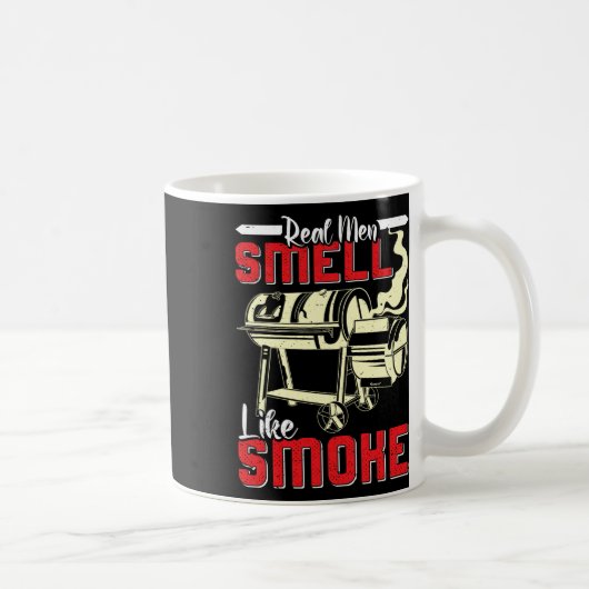 Mug Meat Lover Real Men Smell Like Smoke Funny Men (Droite)