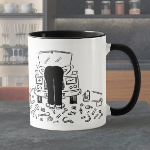 Mug Mécanicien Auto Drôle Réparations Autos