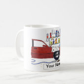 Mug Mécanicien automobile, mâle (Devant gauche)