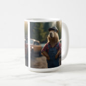 Mug "Mécanicien Capybara : Graisse, Engrenages et Bonn (Devant droit)