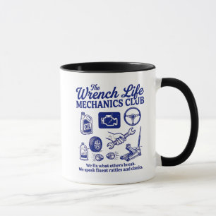 Mug Mécanicien Club Drôle Atelier de Réparation Auto H