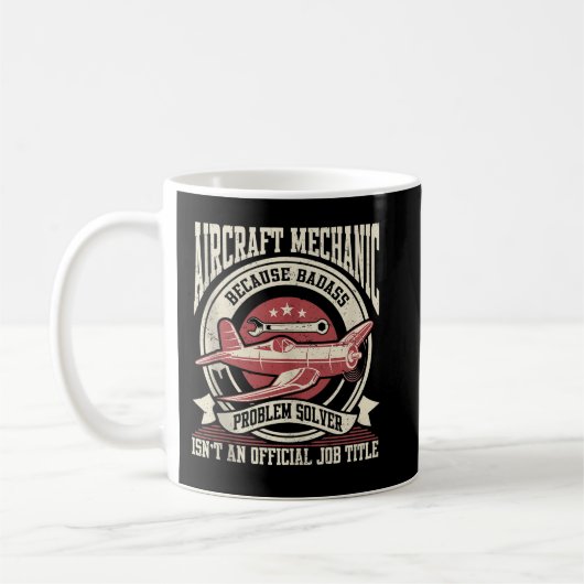 Mug Mécanicien d'aéronef Mécanicien d'aviation Mécanic (Gauche)