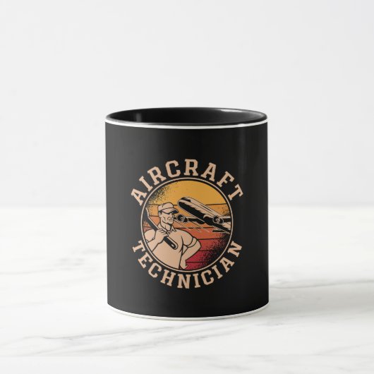 Mug Mécanicien d'aéronef Technicien aéronautique (Centre)