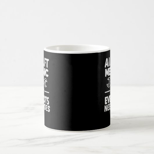 Mug Mécanicien D'Aéronefs Parce Que Même Les Pilotes O (Centre)