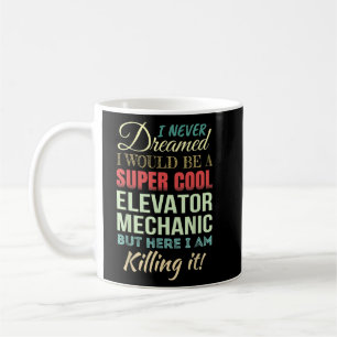 Mug Mécanicien d'ascenseur drôle