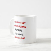 Mug mécanicien de garage, génial (Devant gauche)