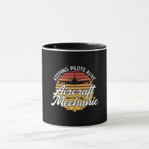 Mug Mécanicien de l'aéronef Garder les pilotes en vie